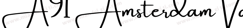 A91 Amsterdam Variation.ttf字体转换